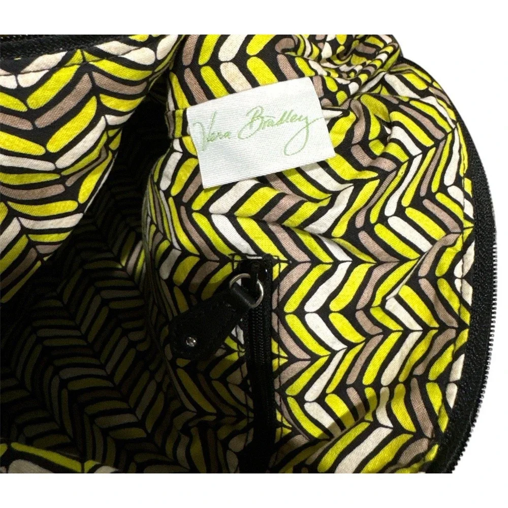 VERA BRADLEY On‎ the Go Crossbody - Citron Pattern - Gray & Citrus Colors NWOT
